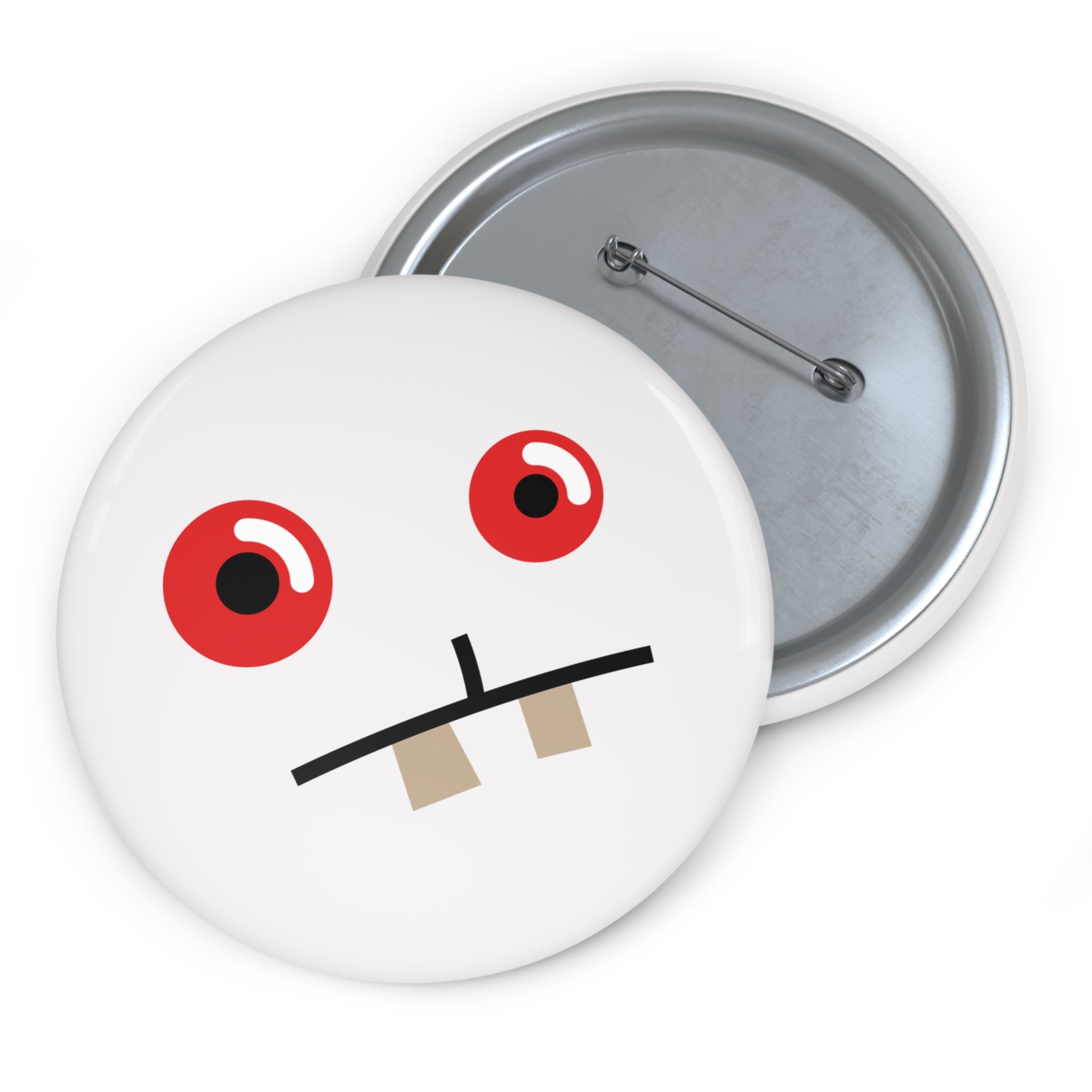 Pin Button_Good Gracious Bunny_White