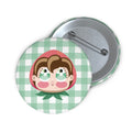Pin Button_Flower Eyes_Berry