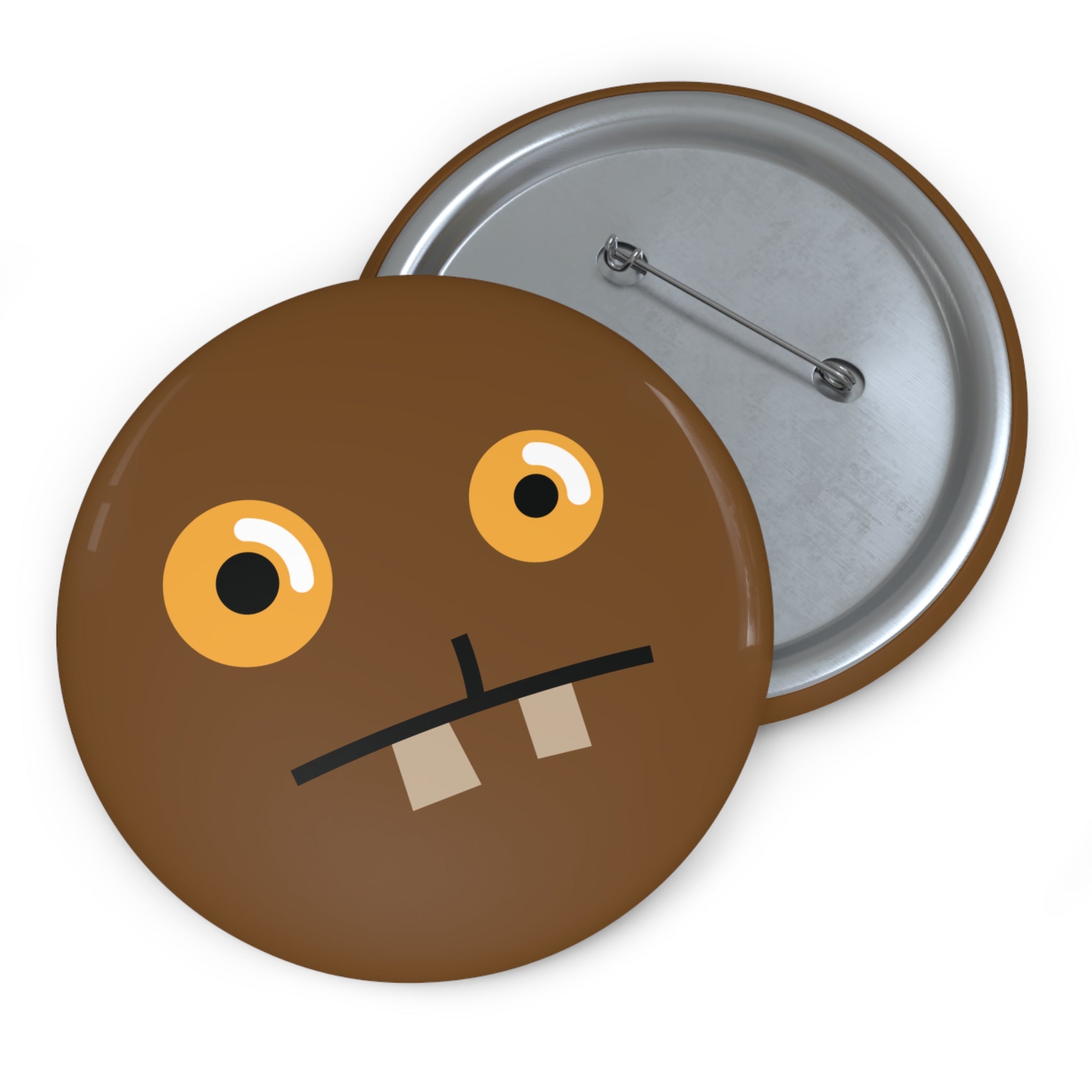 Pin Button_Good Gracious Bunny_Brown